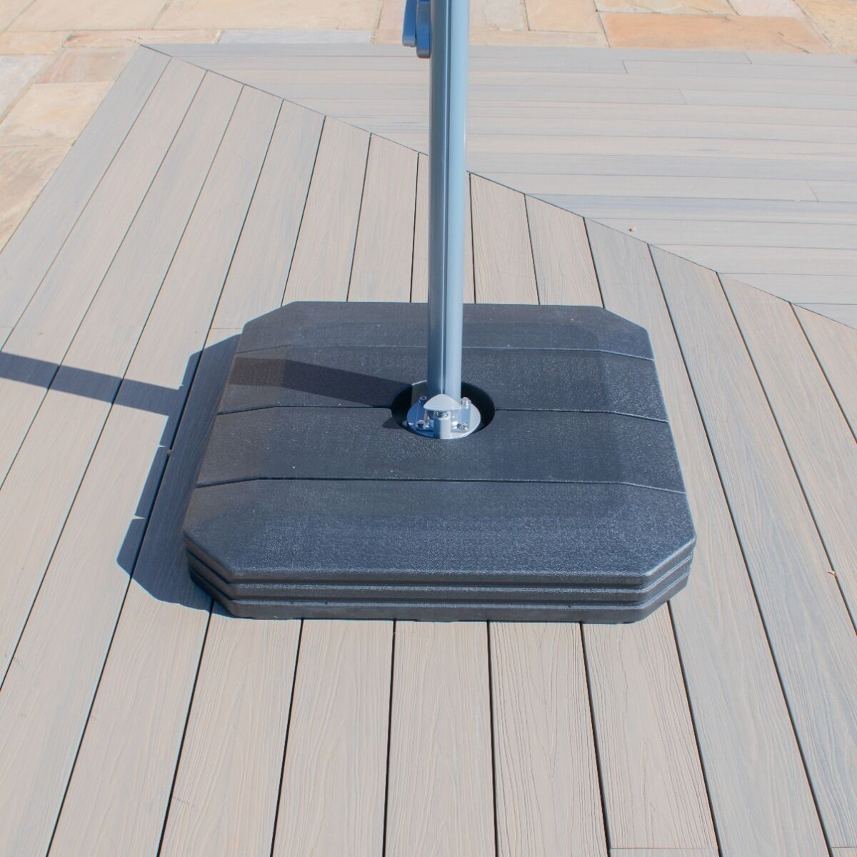 Homeflair -Zeus 3m Square Rotating Cantilever Parasol