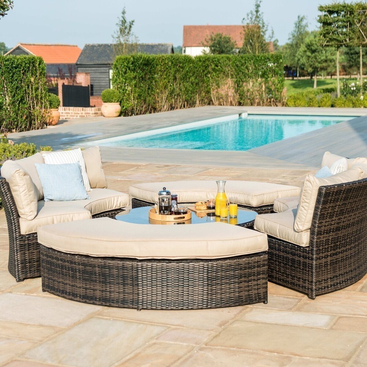 Homeflair - Chelsea Rattan Lifestyle Suite