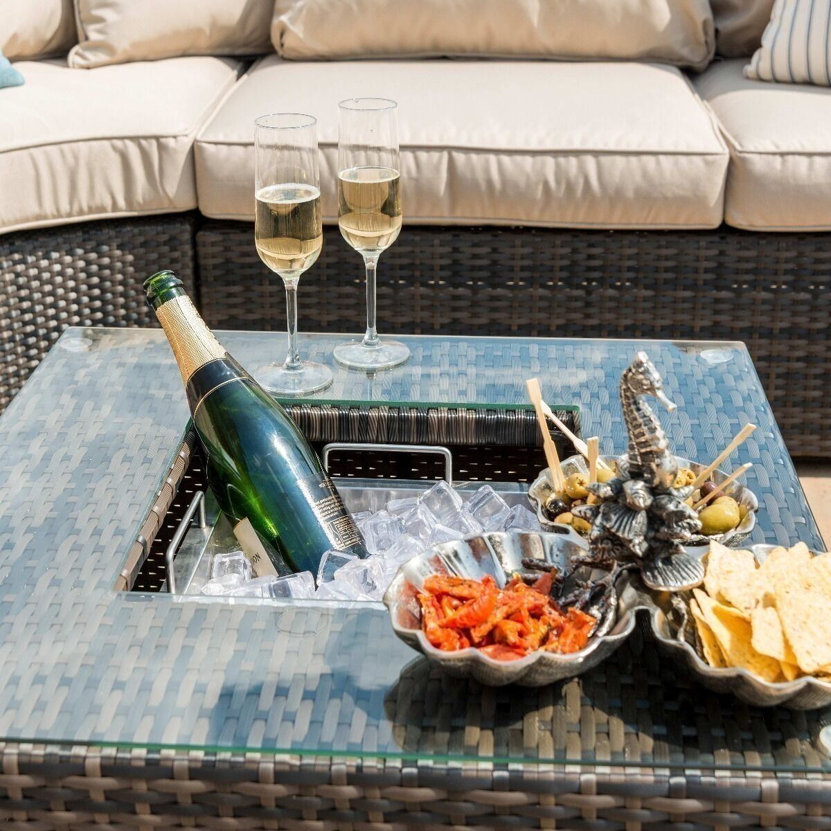 Homeflair - Barcelona Rattan Corner Group