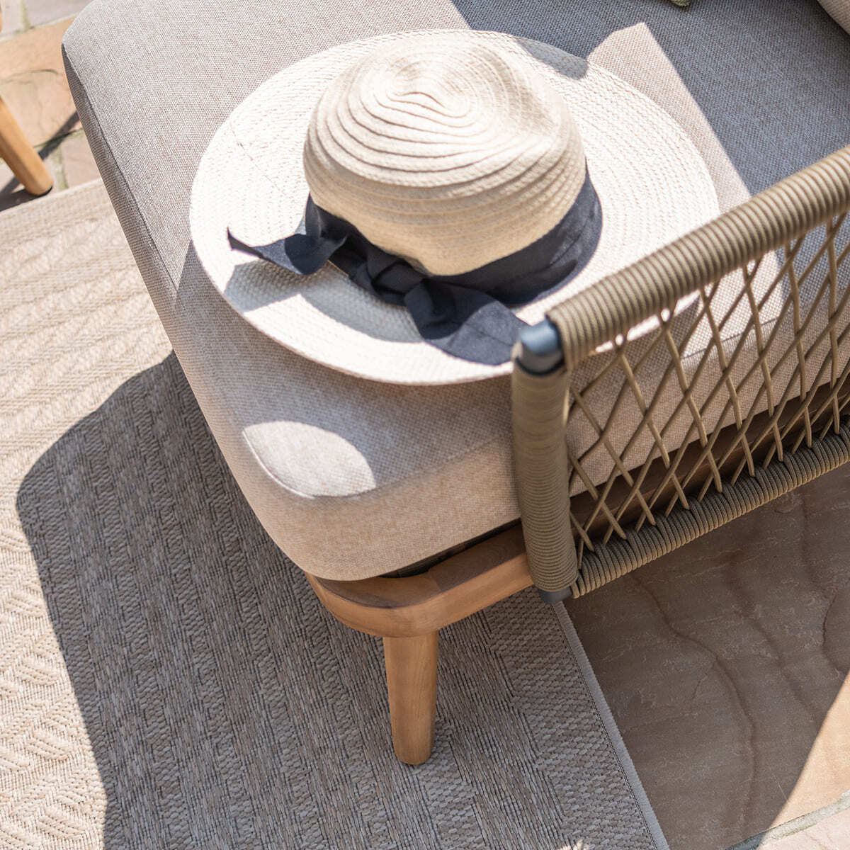 Homeflair - Bali Rope Weave 3 Seat Sofa Set