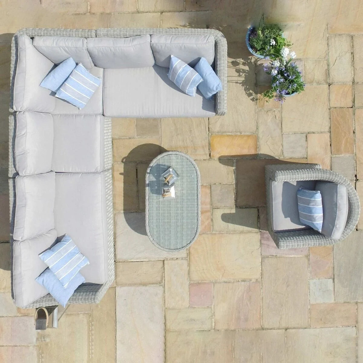 Homeflair - Oxford Large Rattan Corner Group