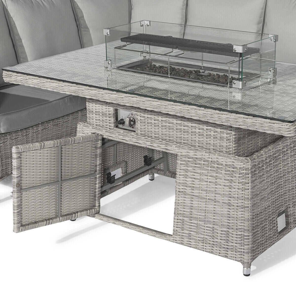 Homeflair - Oxford Corner Rattan Dining Set