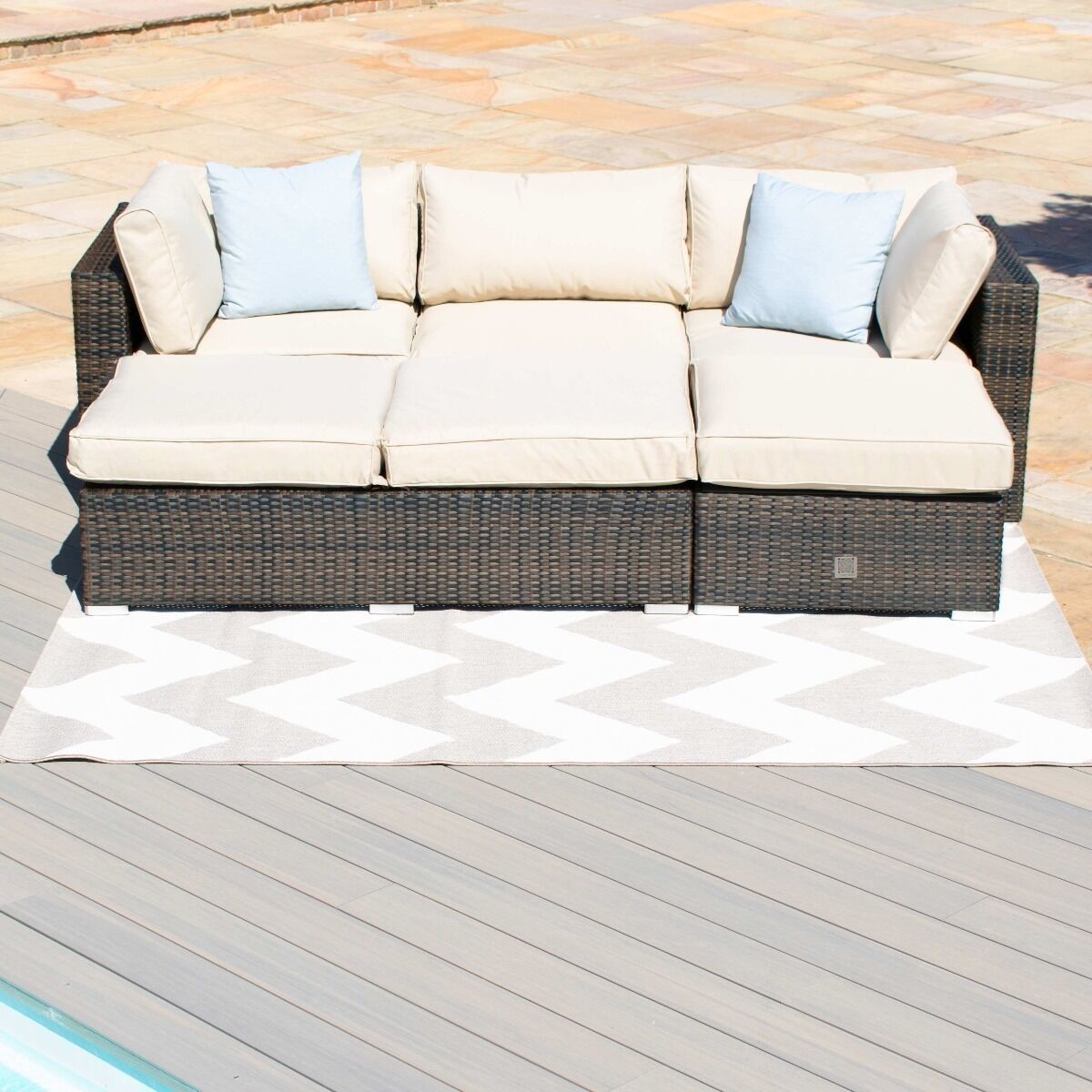 Homeflair - Rio Rattan Corner Sofa Group