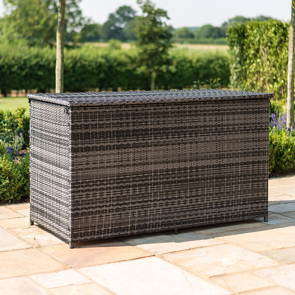 Homeflair - Rattan Storage Box - Grey