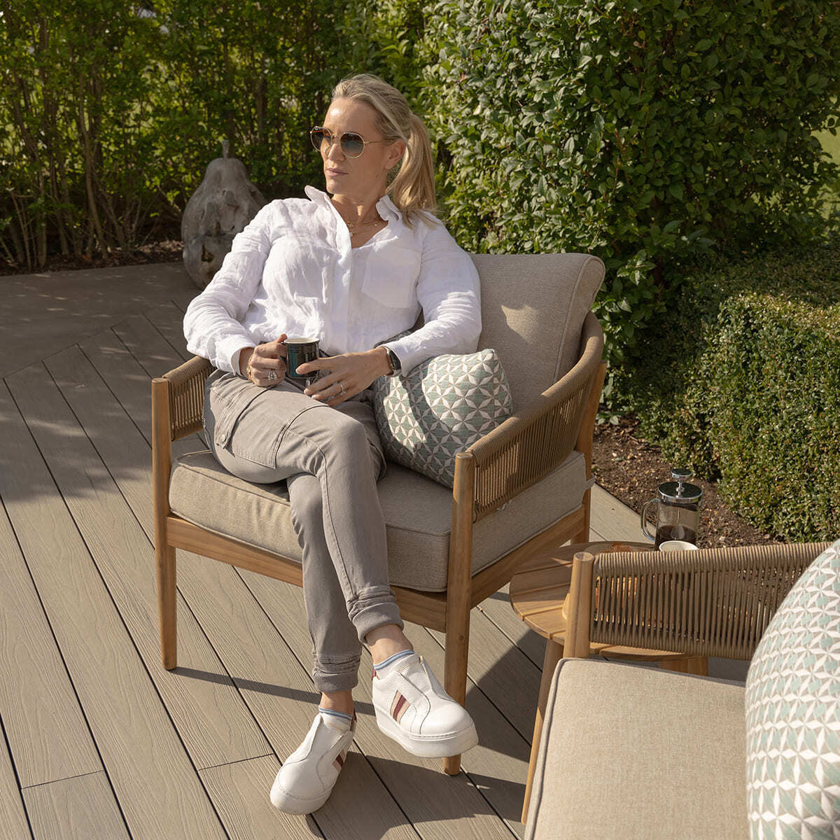 Homeflair - Porto Rope Weave Lounge Set