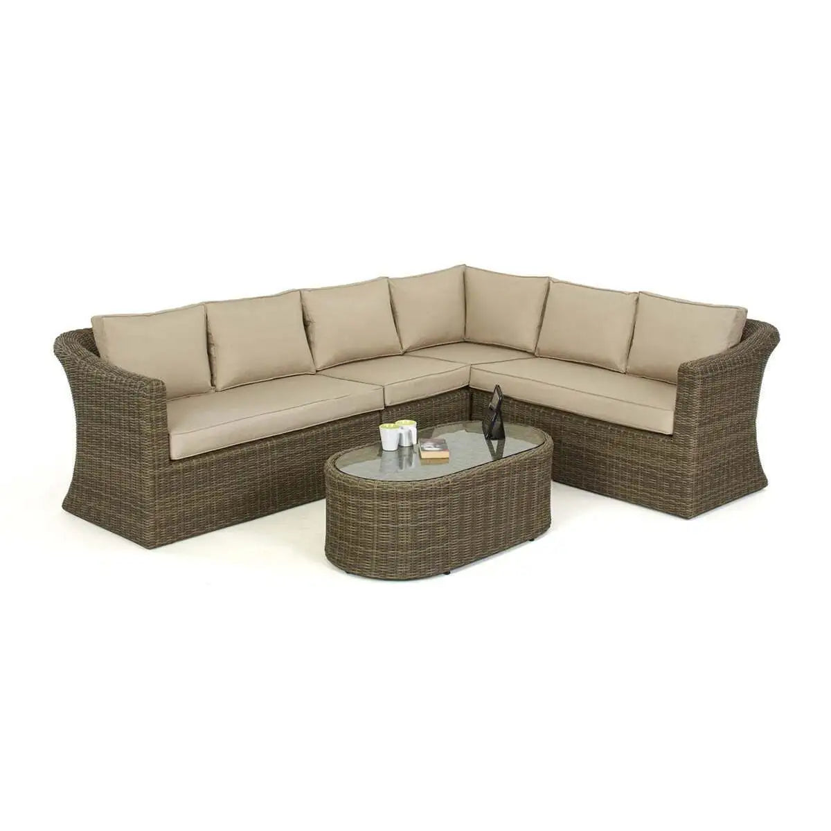 Homeflair - Winchester Large Rattan Corner Sofa Group