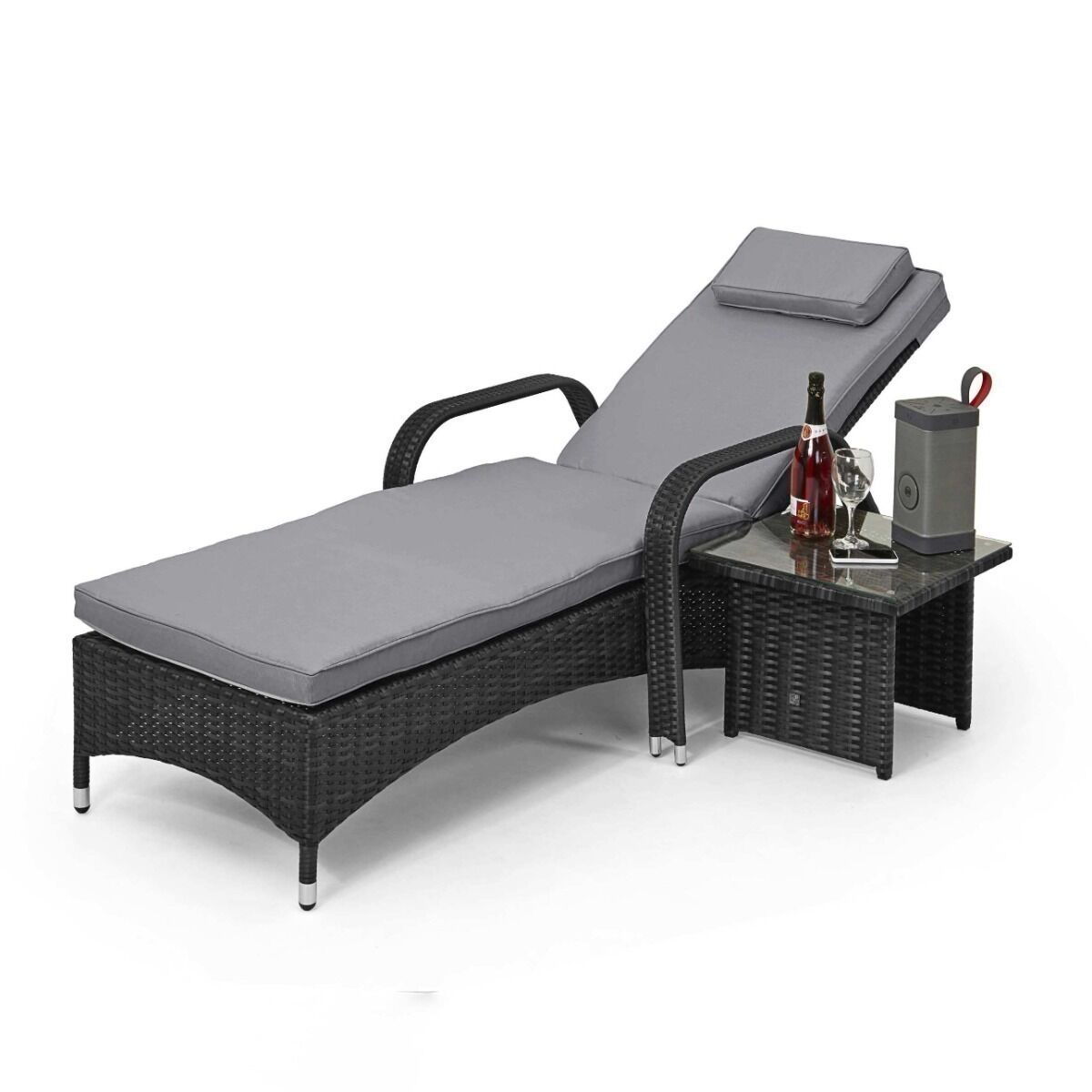 Homeflair - Florida Rattan Sunlounger Set