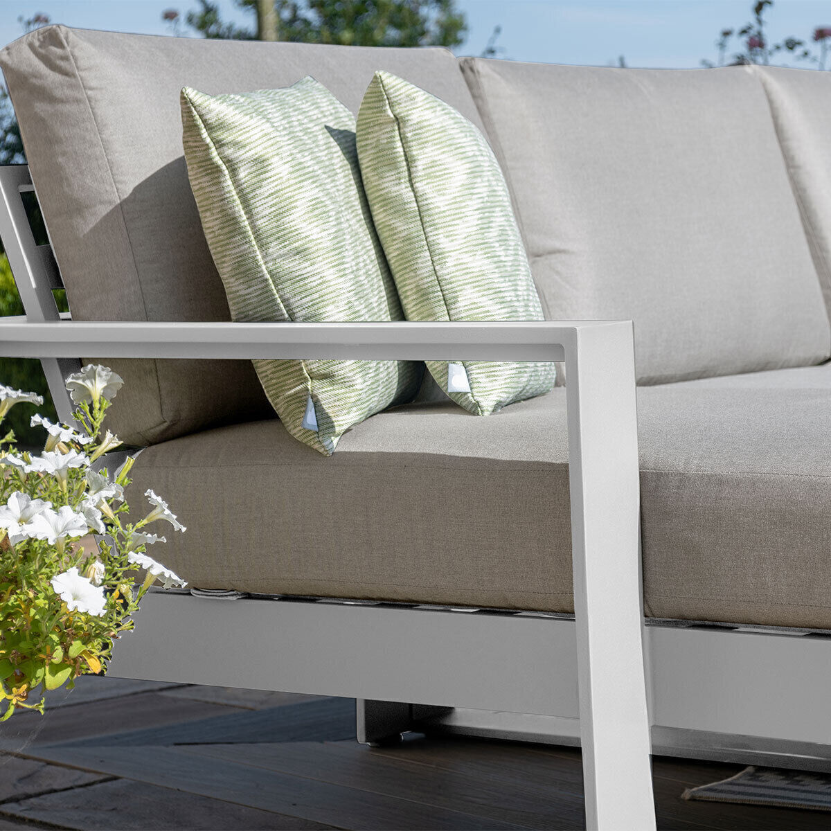 Homeflair – Amalfi Chaise Aluminium Sofa Set