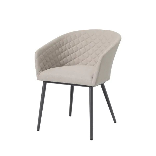 Outdoor Fabric Pair of Ambition Dining Chairs - Flanelle