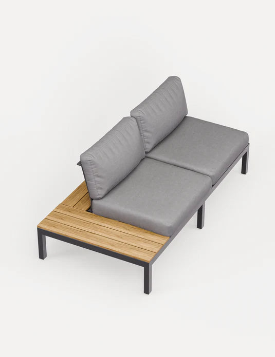 Aspen Teak 6 Seater Modular Corner Lounging Set with Coffee Table