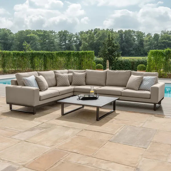 Outdoor Fabric Ethos Corner Group - Flanelle