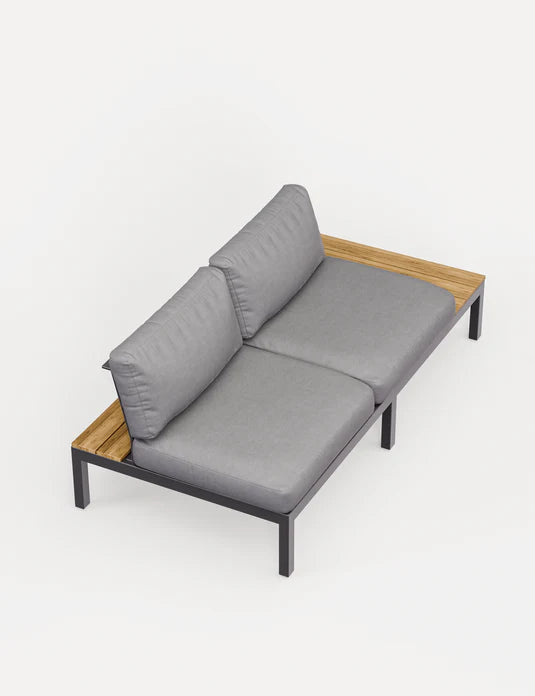 Aspen Teak 6 Seater Modular Corner Lounging Set with Coffee Table