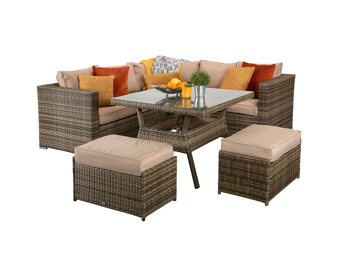 Signature Weave - GEORGIA corner gas firepit set | GEOR0149_MILA0482