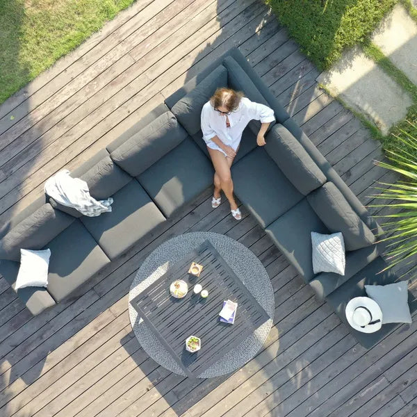 Outdoor Fabric Ethos Corner Group - Flanelle