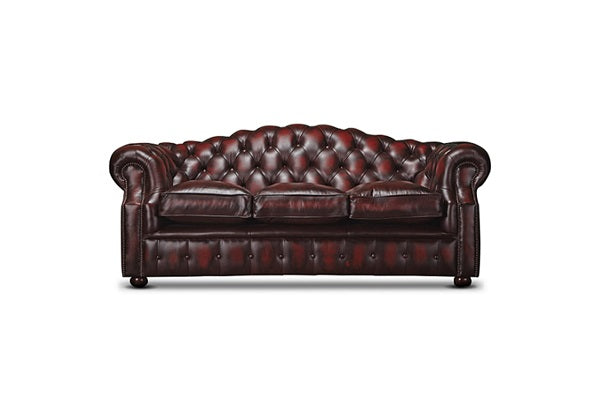 Watson Leather 3 Seater Chesterfield Sofa | Arnie