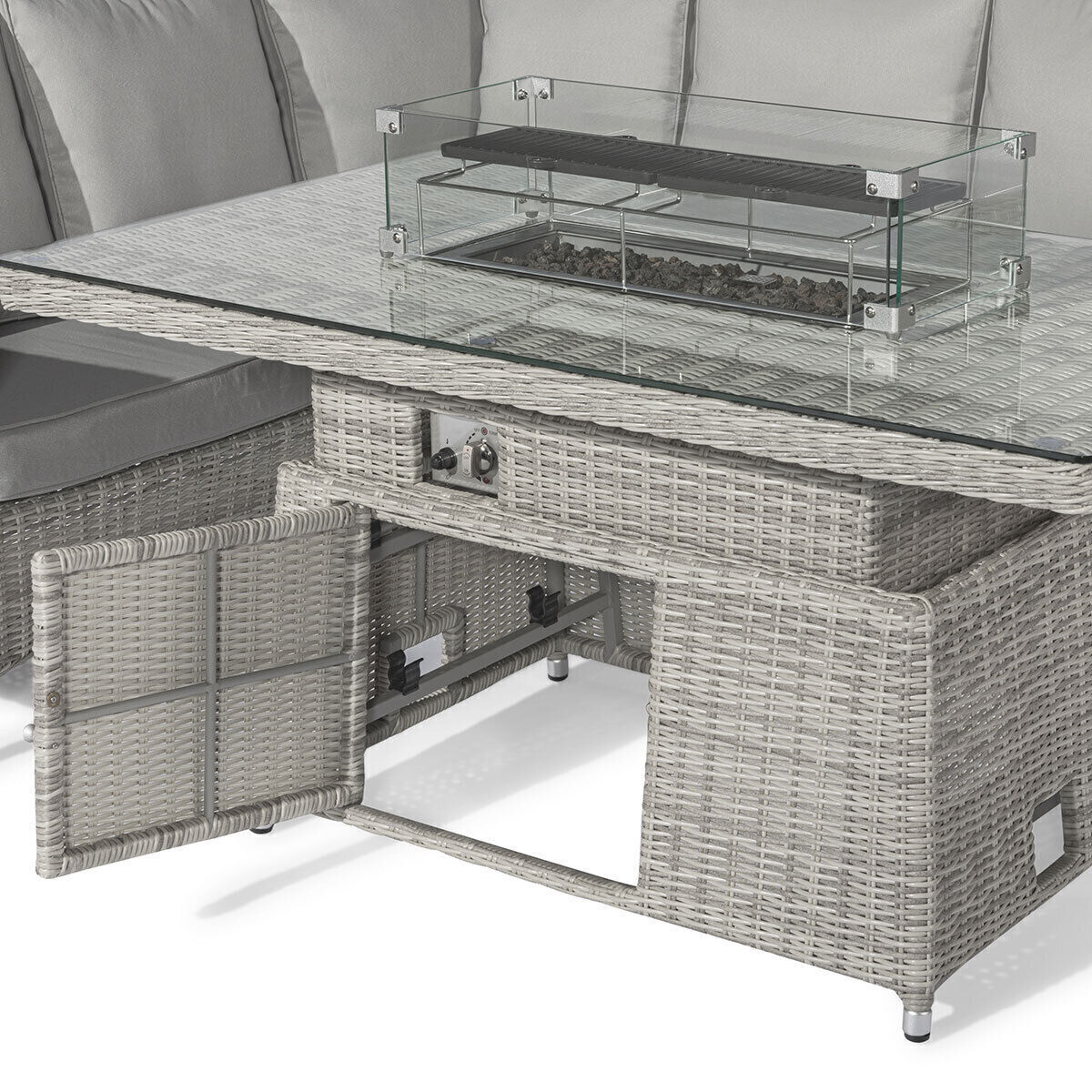 Homeflair - Oxford Corner Rattan Dining Set