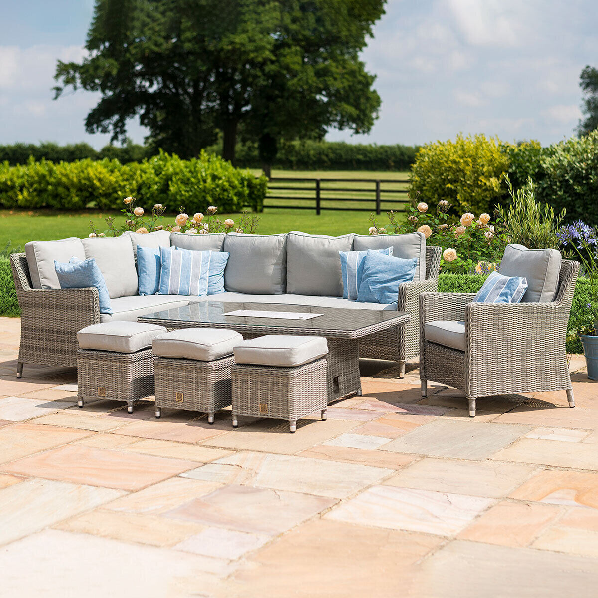 Homeflair - Oxford Corner Rattan Dining Set