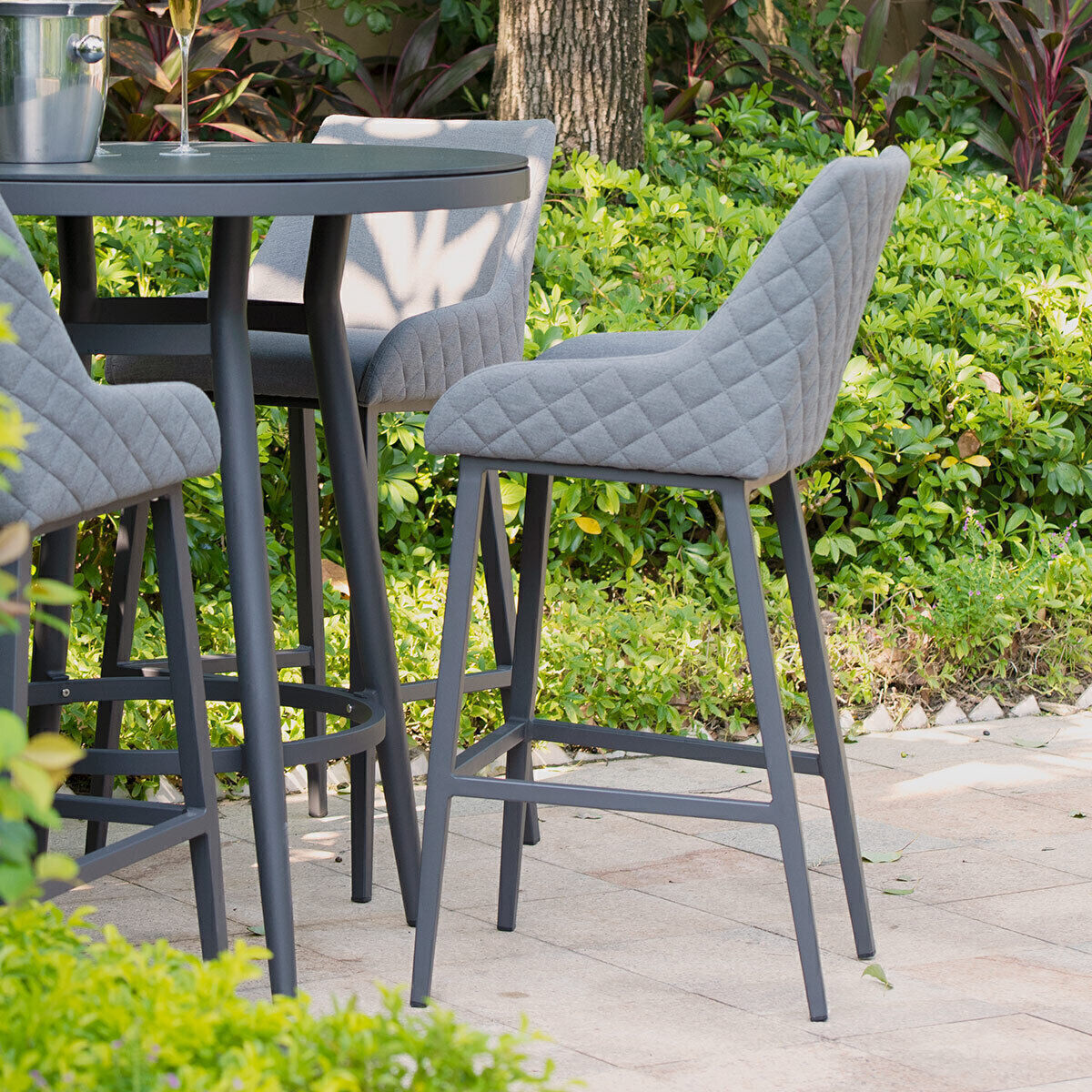 Homeflair - Outdoor Fabric Regal Bar Stool
