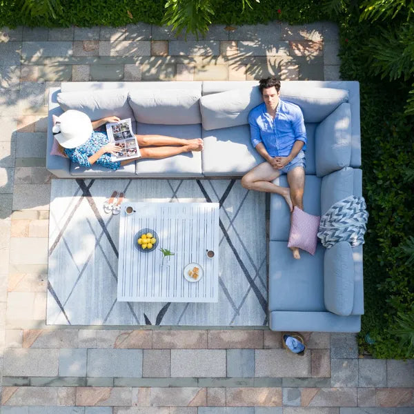Outdoor Fabric Ethos Corner Group - Flanelle