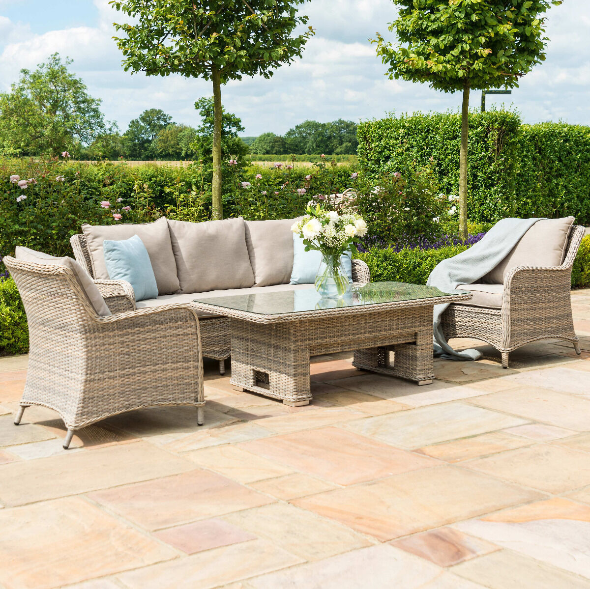 Homeflair - Cotswold Sofa Rattan Dining Set