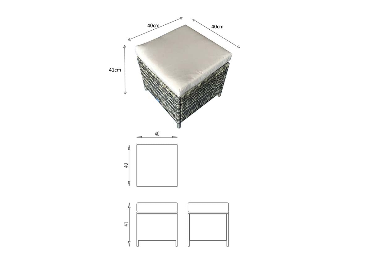 Signature Weave - Charlotte Firepit Corner Dining Set | CHAR0156_VIEN0432