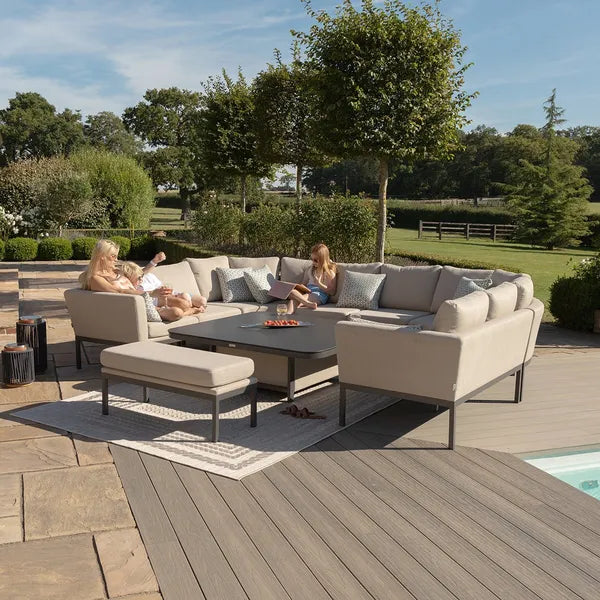 Outdoor Fabric Pulse U Shape Corner Dining Set