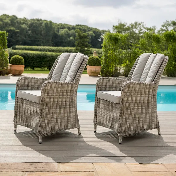 Pair of Oxford Venice Rattan Dining Chairs