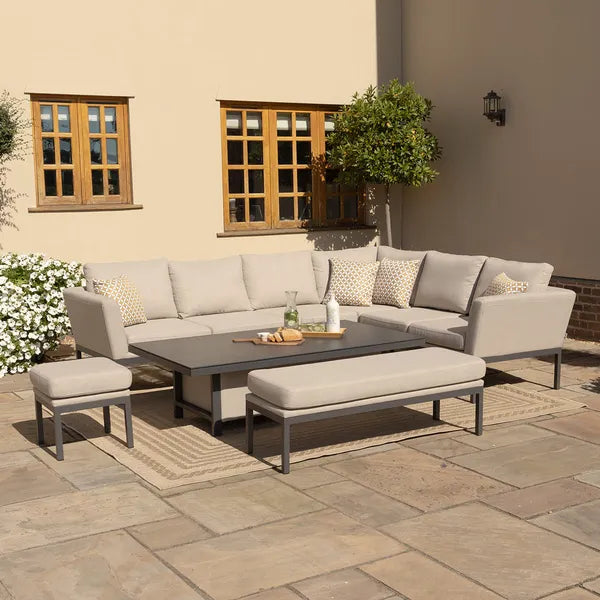 Outdoor Fabric Pulse U Shape Corner Dining Set