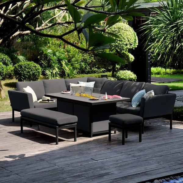 Homeflair – Outdoor Fabric Pulse Square Corner Dining Set