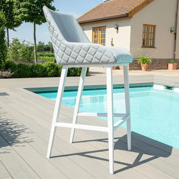 Outdoor Fabric Regal Bar Stool - Charcoal