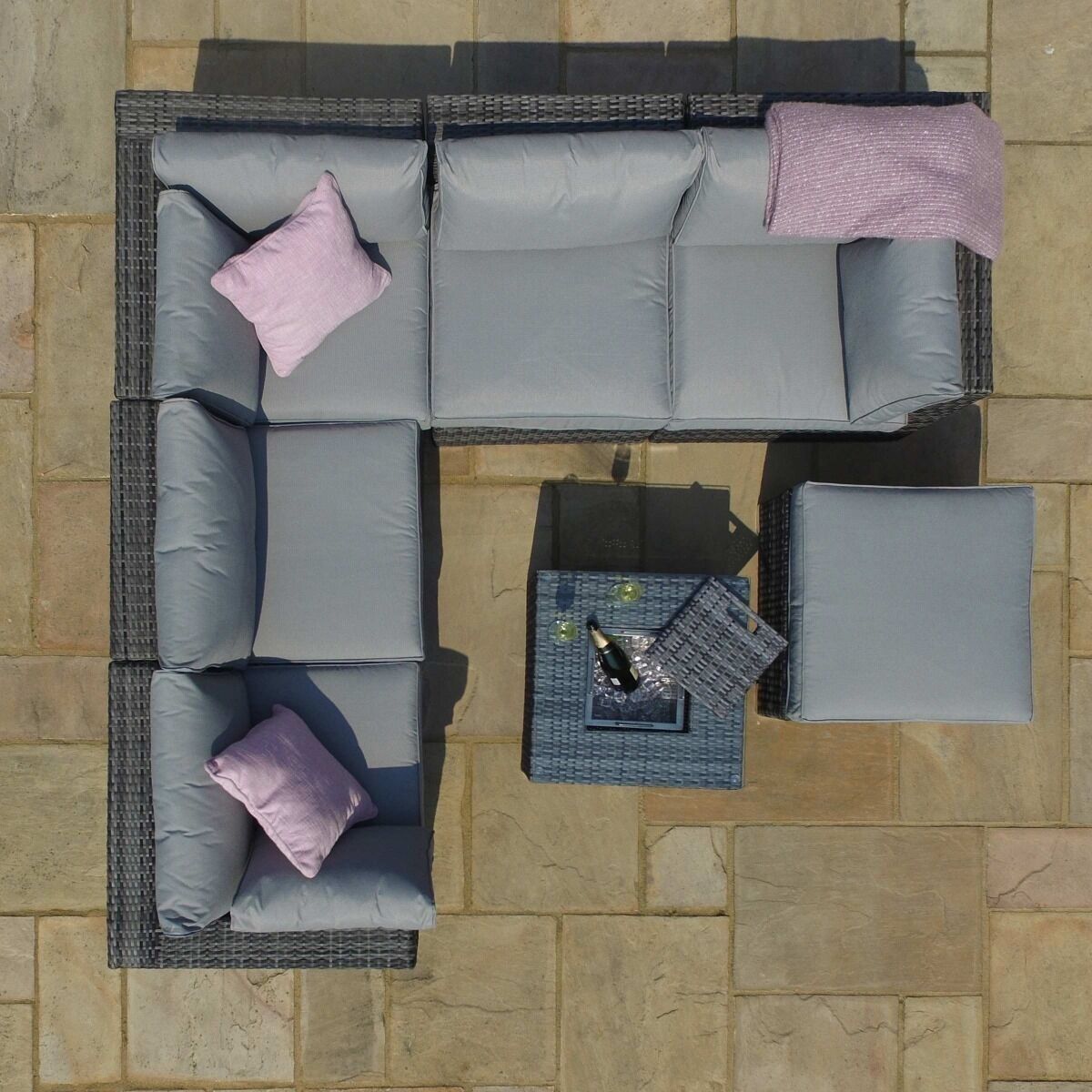 Homeflair - London Rattan Corner Group