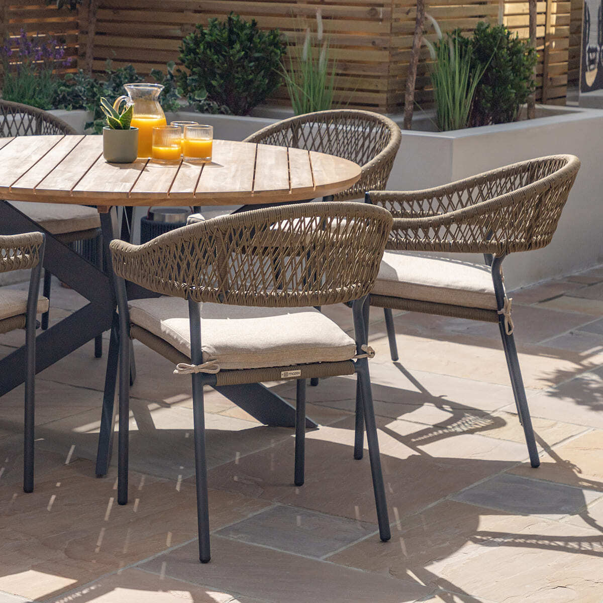 Homeflair - Bali Rope Weave Dining Set