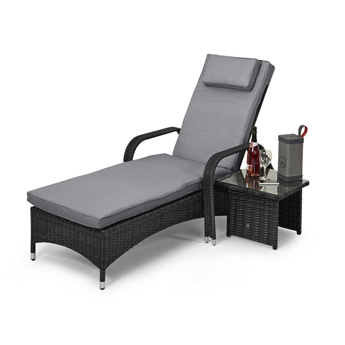 Homeflair - Florida Rattan Sunlounger Set