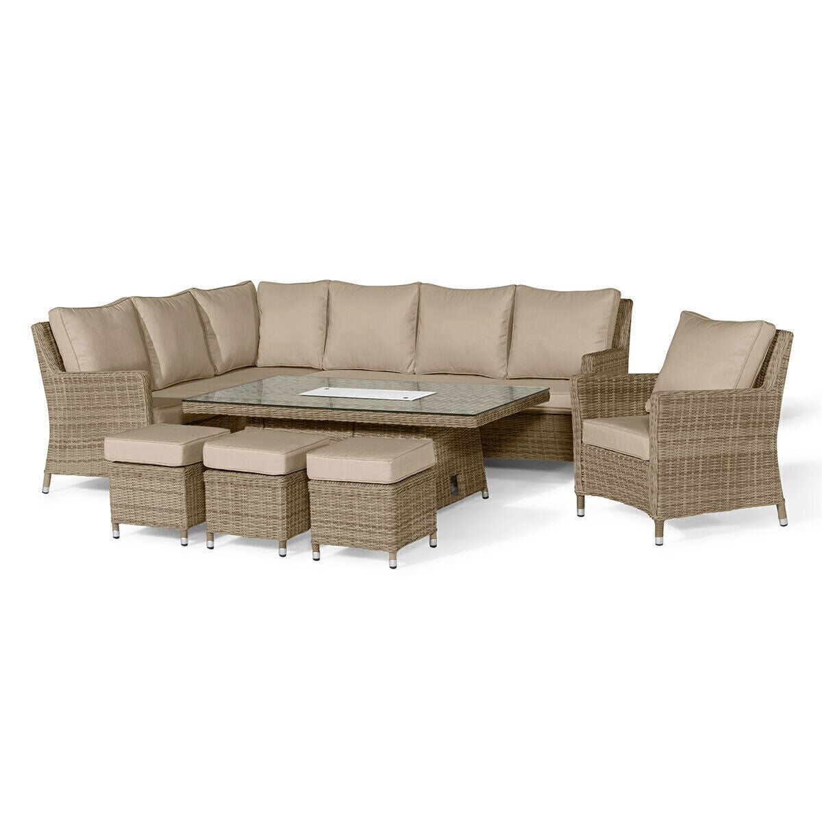 Homeflair - Winchester Corner Rattan Dining Set