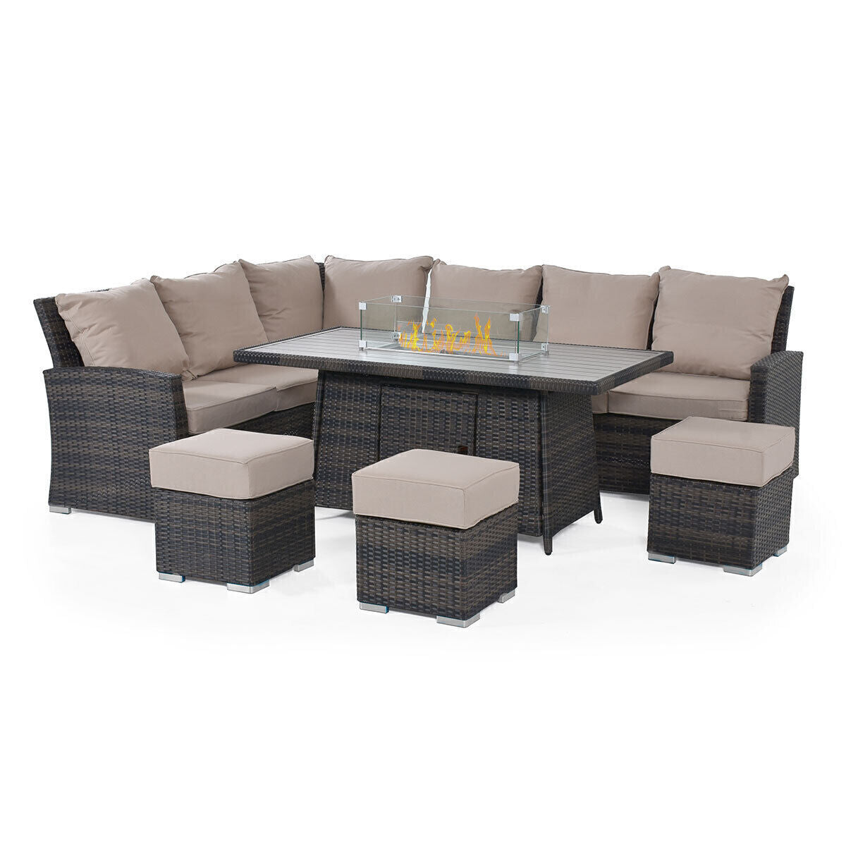 Homeflair - Kingston Corner Rattan Dining Set