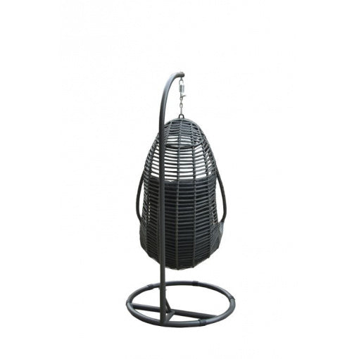 Rattan Vasilia Grey Hanging Egg Chair | Vasi503G