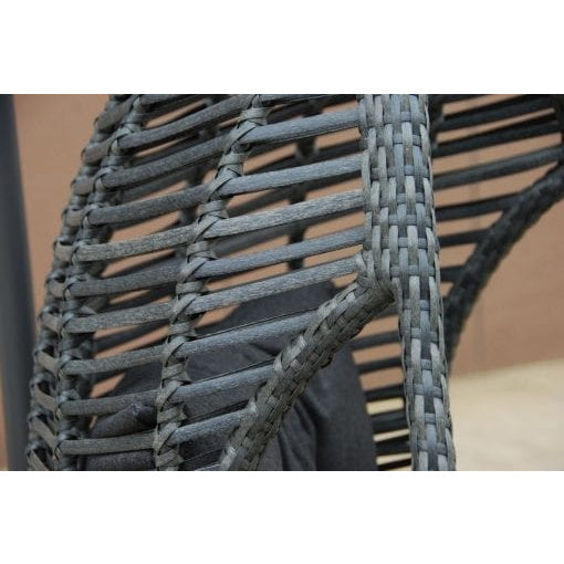 Rattan Vasilia Grey Hanging Egg Chair | Vasi503G