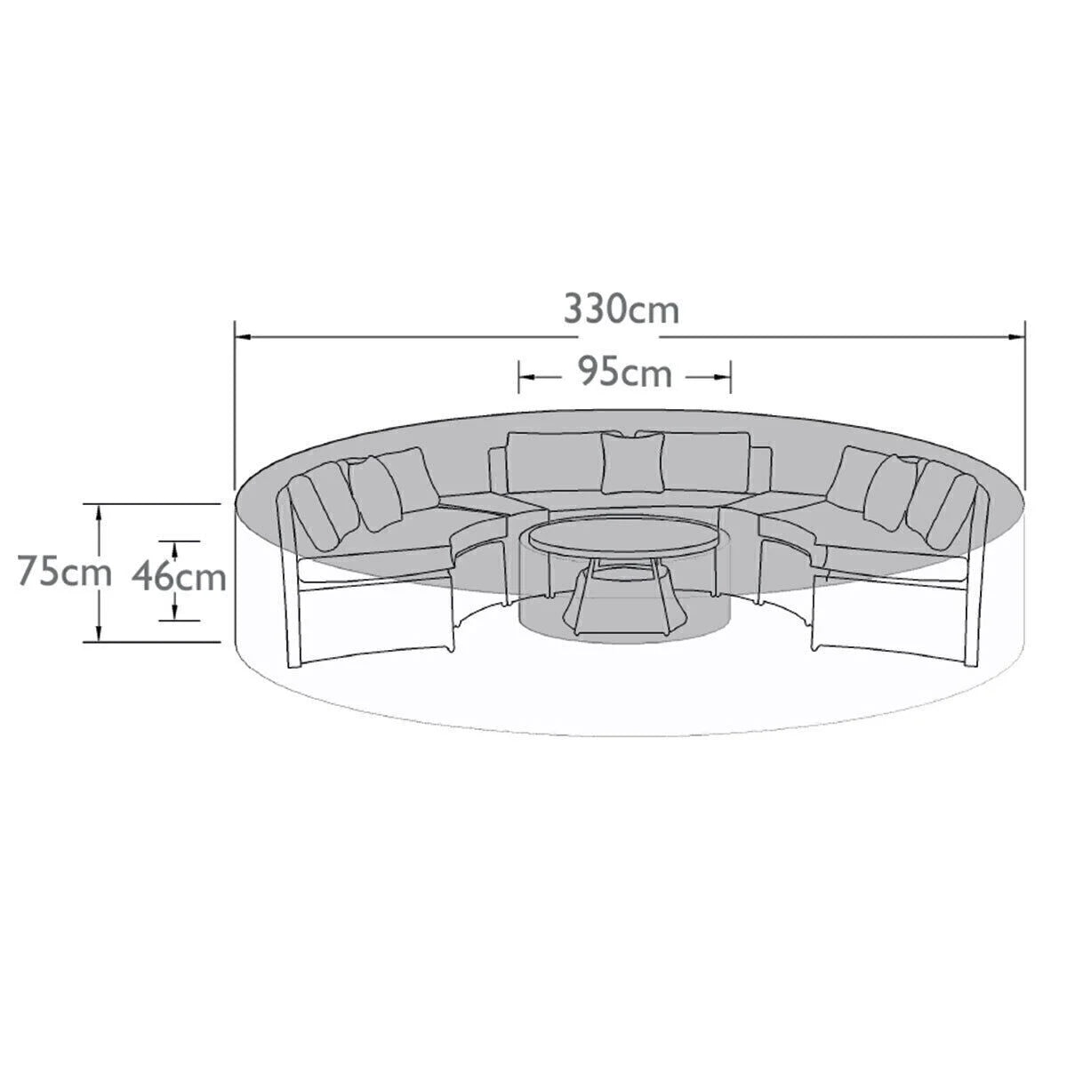 Homeflair -Half Moon Set