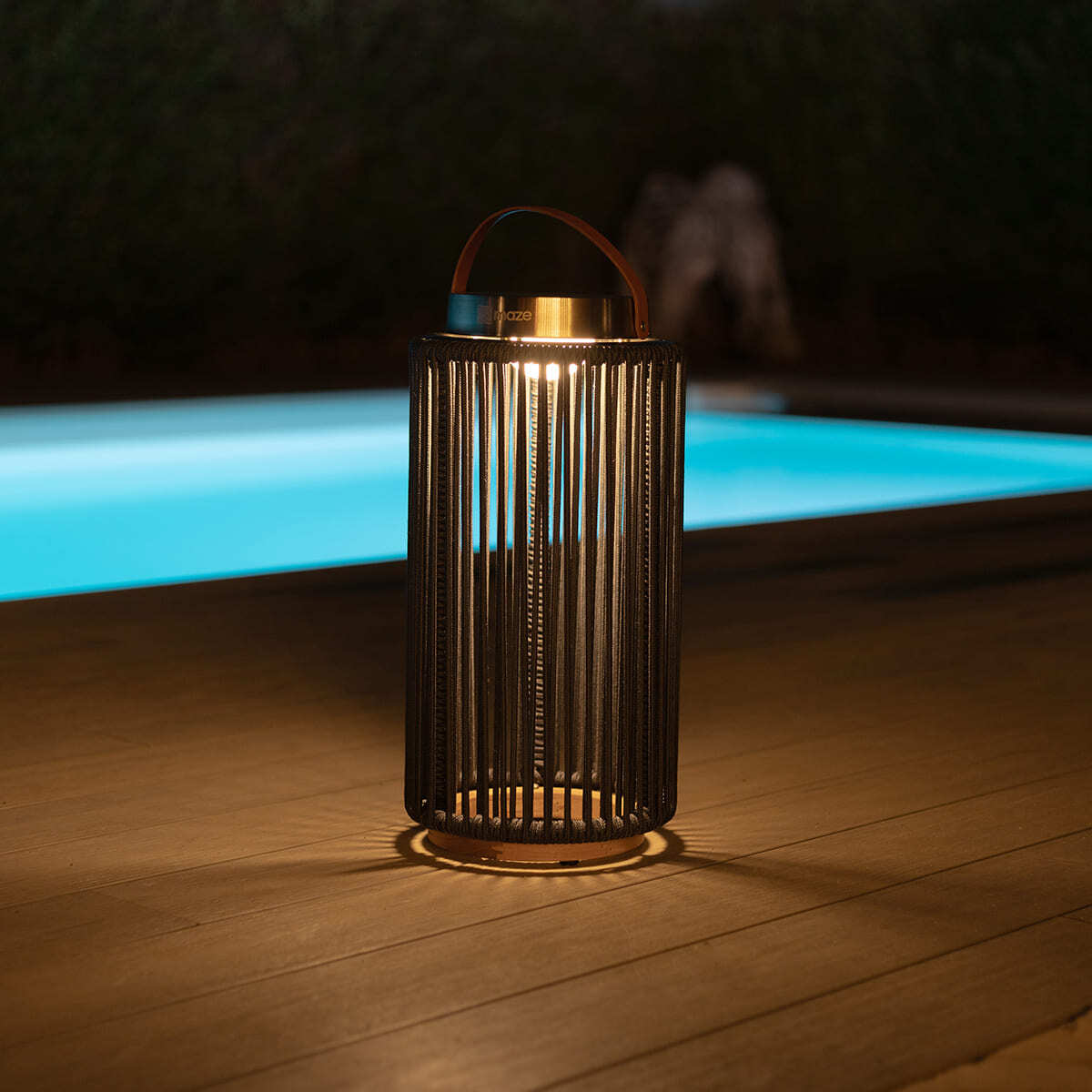 Homeflair -Luna Large Solar Light - Charcoal