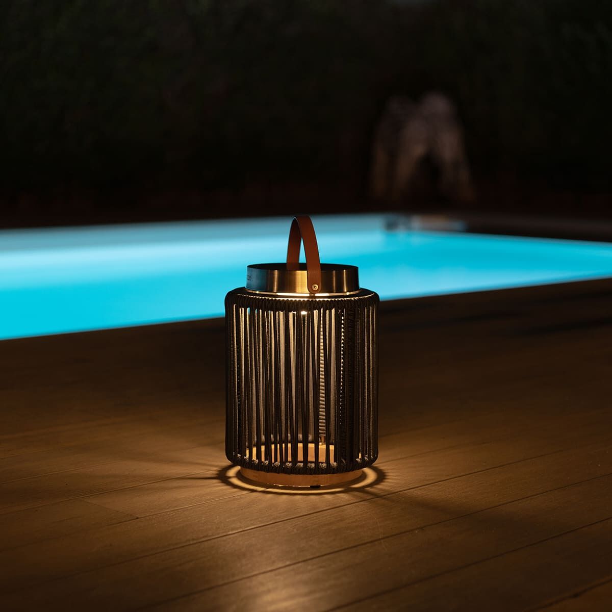 Homeflair -Luna Small Solar Light - Charcoal
