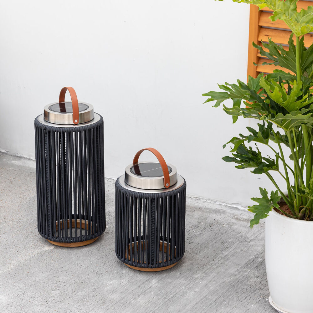 Homeflair -Luna Small Solar Light - Charcoal