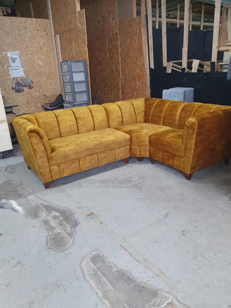 Modular Bespoke Miami Fabric Sofa Collection | Red Rose