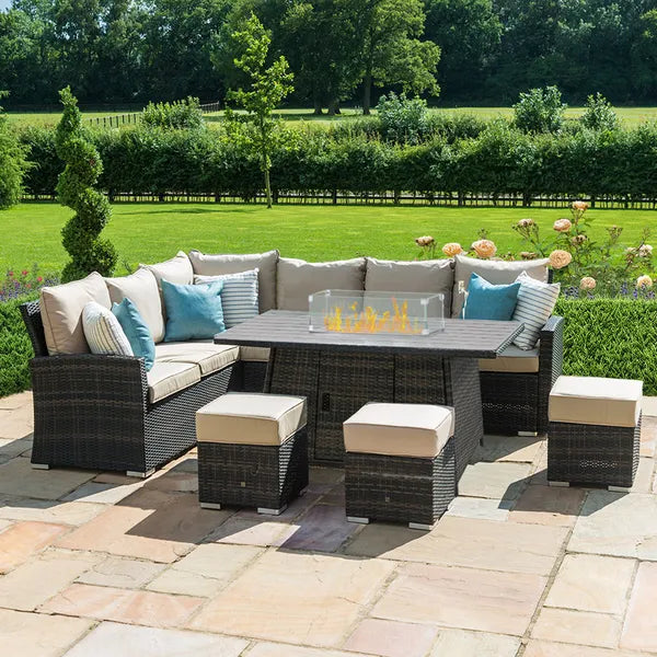 Homeflair - Kingston Corner Rattan Dining Set