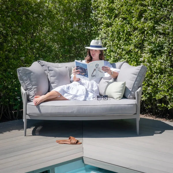 Milan Rope Weave Daybed - Cool Linen