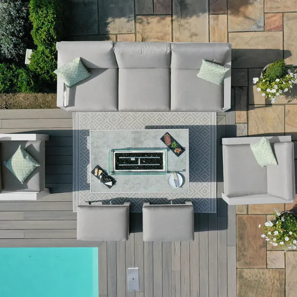 Homeflair – Amalfi 3 Seat Aluminium Sofa Set