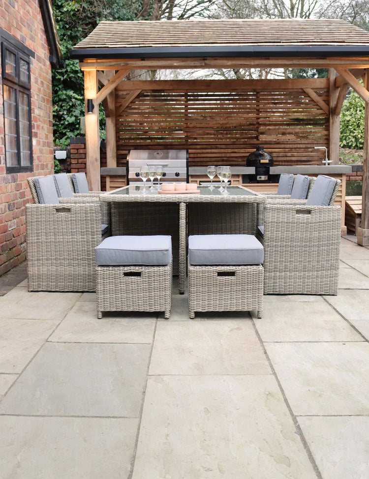Wentworth 10 Seater Cube Dining Set
