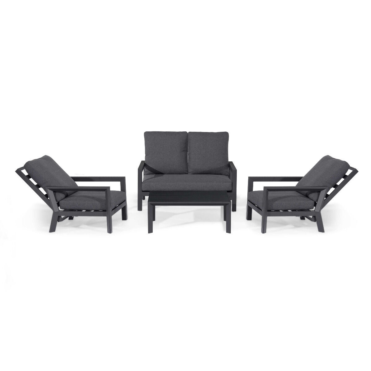 Homeflair – Manhattan Reclining 2 Seat Aluminium Sofa Set