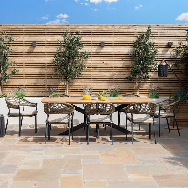 Homeflair - Bali Rope Weave Dining Set