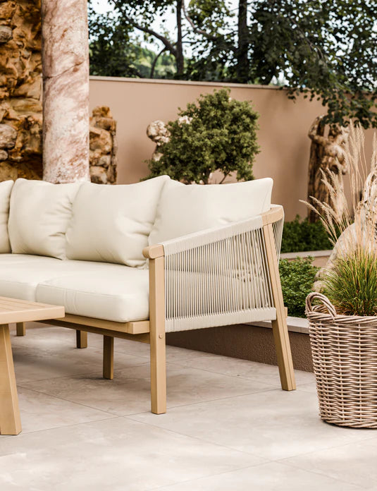 Roma 5 Seater Corner Lounge Set with 90cm Square Coffee Table