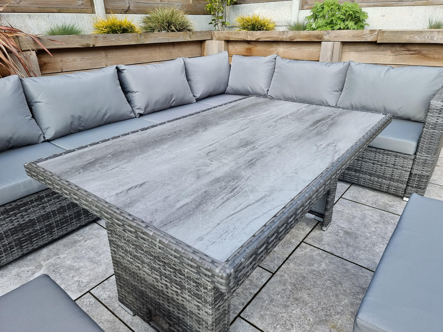 Signature Weave - CATALINA Modular Corner Dining with HPL top | CATA0442